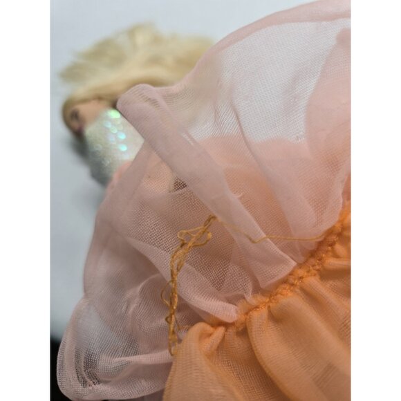 Barbie Peaches 'n Cream 1984 Mattel Replacement Dress Gown On Doll- FLAWED AS IS - Picture 10 of 16